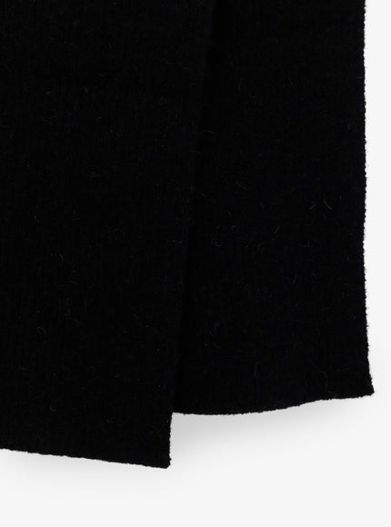 Rick Owens Alpaca and Wool Blend Scarf in Black