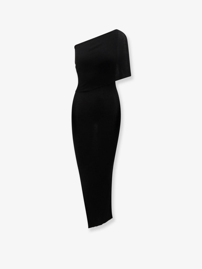 Rick Owens Athena Wool Dress Black