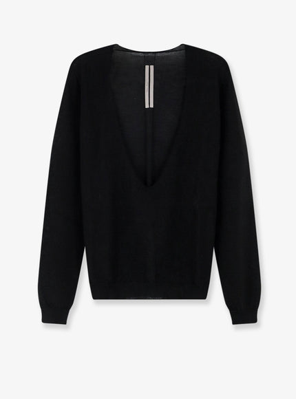 Rick Owens Tower Extreme Wool Sweater Black