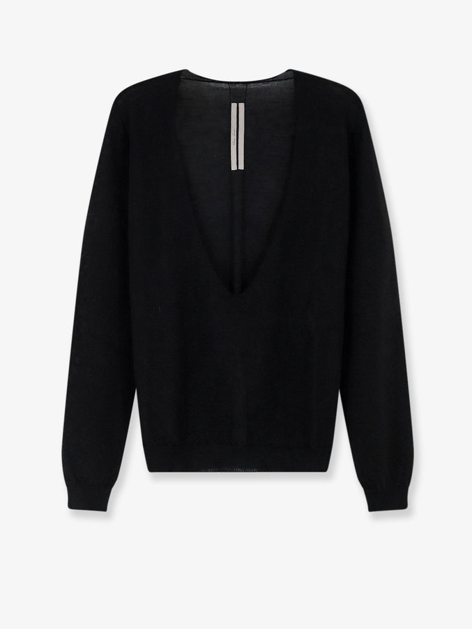 Rick Owens Tower Extreme Wool Sweater Black