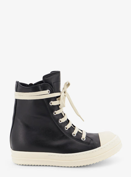 Rick Owens Leather Sneakers Blackmilk