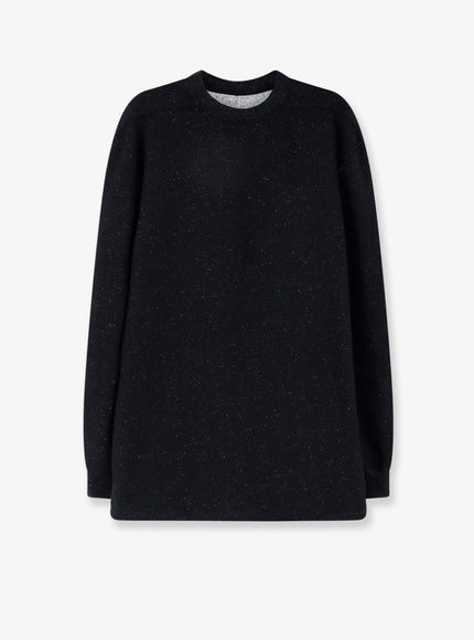 Rick Owens Wool and Cotton Blend Sweater Black