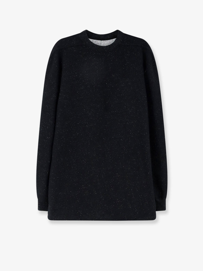 Rick Owens Wool and Cotton Blend Sweater Black
