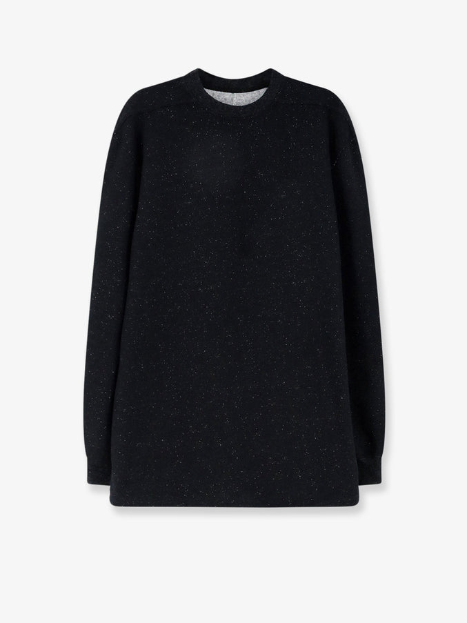 Rick Owens Wool and Cotton Blend Sweater Black