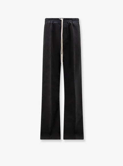Rick Owens Dietrich Cotton Trousers Black