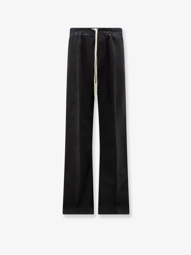 Rick Owens Dietrich Cotton Trousers Black