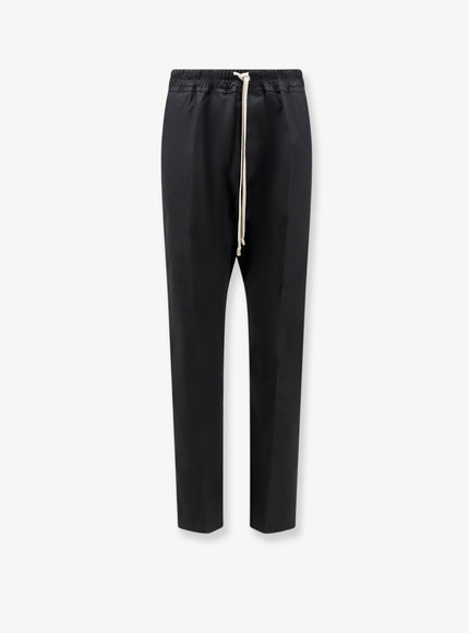 Rick Owens Cotton Trousers Black