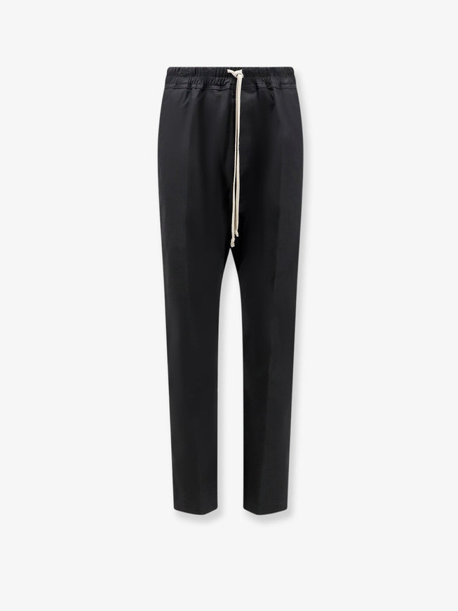 Rick Owens Cotton Trousers Black