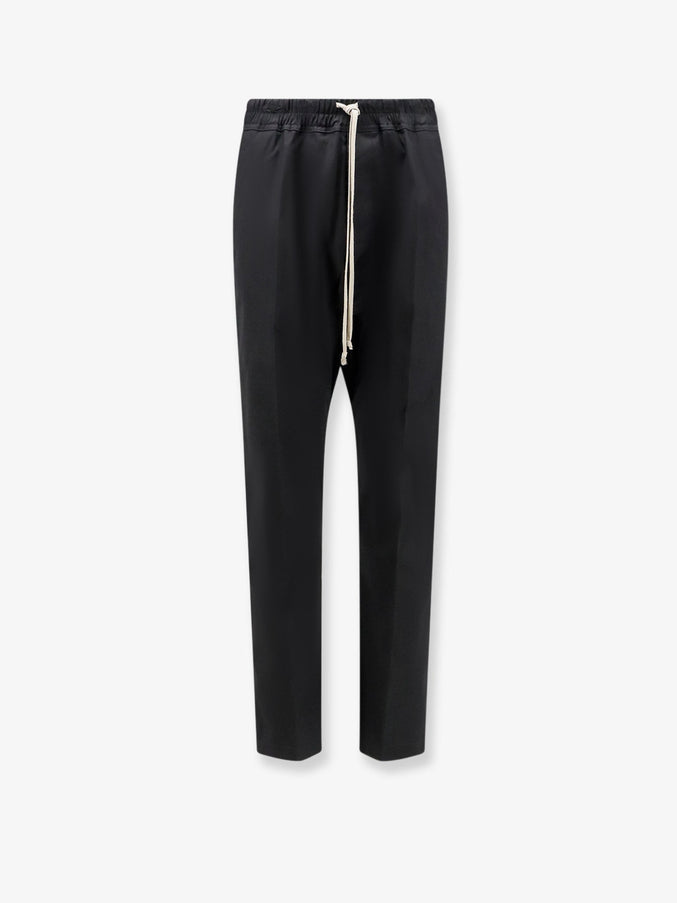 Rick Owens Cotton Trousers Black