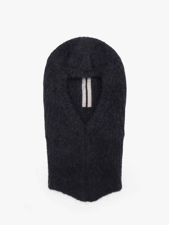 Rick Owens Alpaca and Wool Blend Balaclava Uni Black