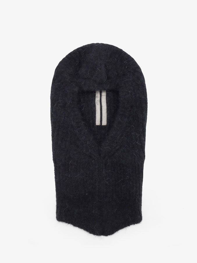 Rick Owens Alpaca and Wool Blend Balaclava Uni Black