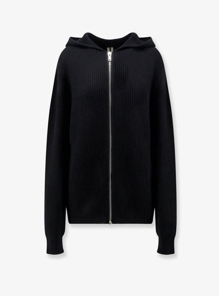 Rick Owens Virgin Wool Sweatshirt Black