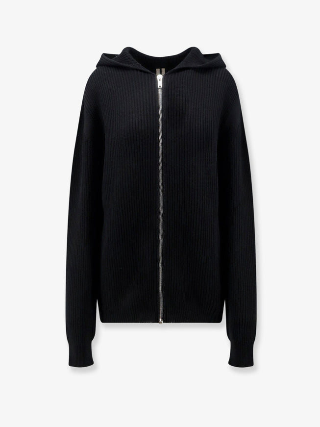 Rick Owens Virgin Wool Sweatshirt Black