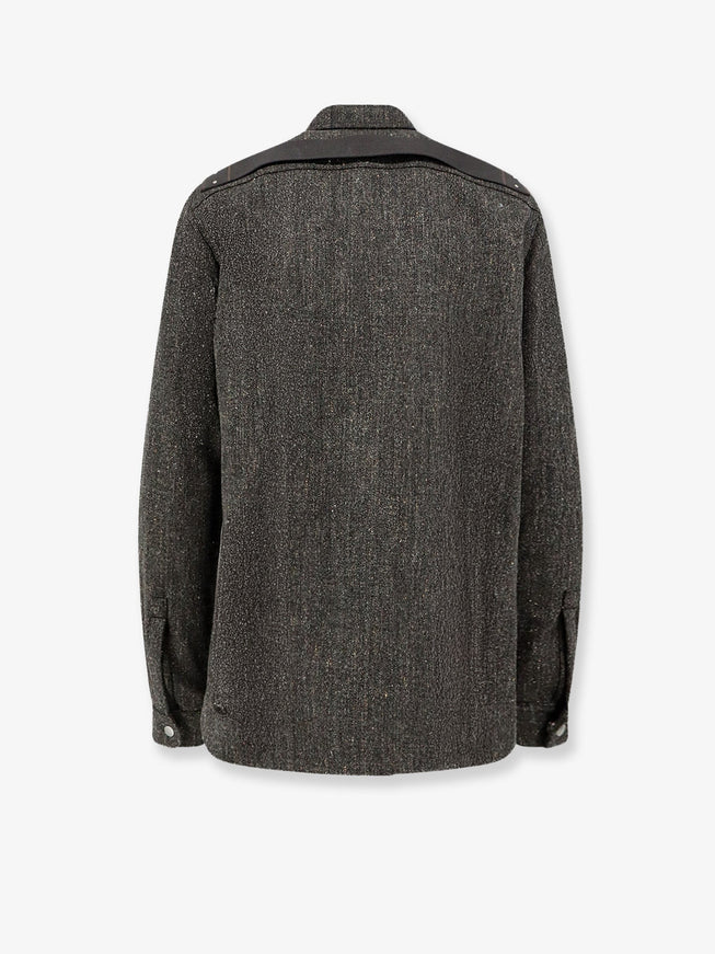 Rick Owens Wool Shirt in Carbone