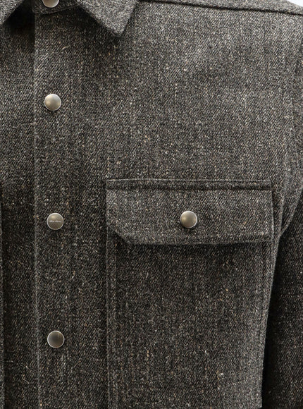 Rick Owens Wool Shirt in Carbone