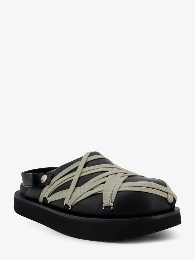 Rick Owens Megalace Leather Sandals