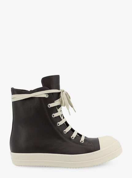 Rick Owens Leather Sneakers Drkdustmilk