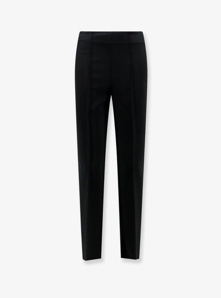 Rohe Cigarette Leg Stretch Viscose Trousers Black