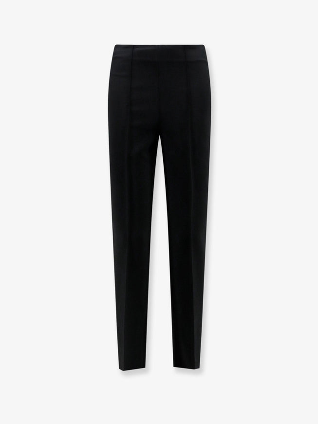 Rohe Cigarette Leg Stretch Viscose Trousers Black
