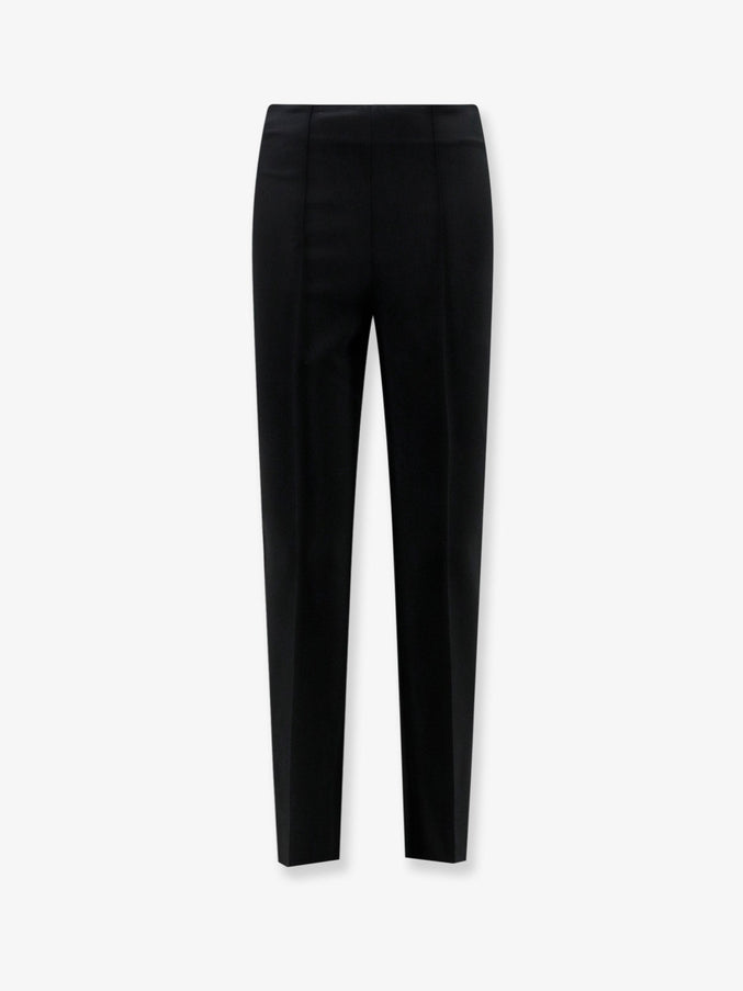 Rohe Cigarette Leg Stretch Viscose Trousers Black