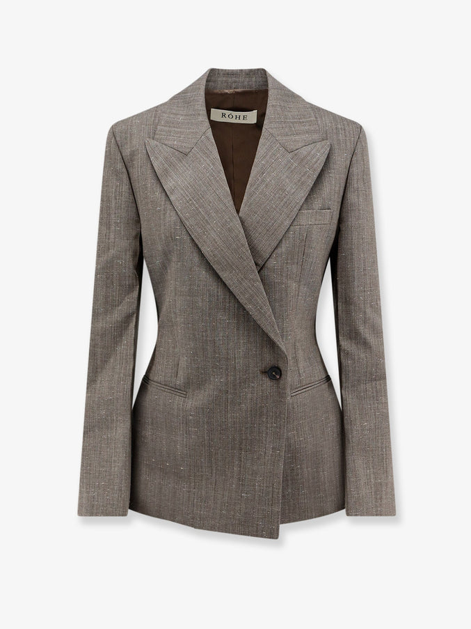 Rohe Hourglass Shaped Wool Blend Blazer Earthslub
