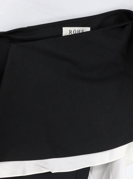 Rohe Wool Blend Top With Silk Inserts