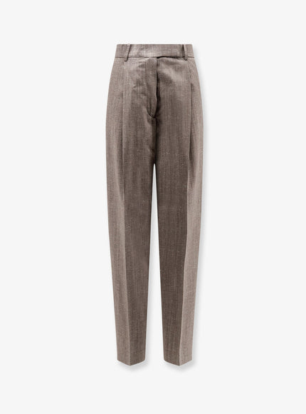 Rohe Mélange Wool Trousers Earthslub