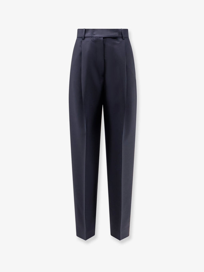 Rohe Virgin Wool and Mohair Trousers Navy