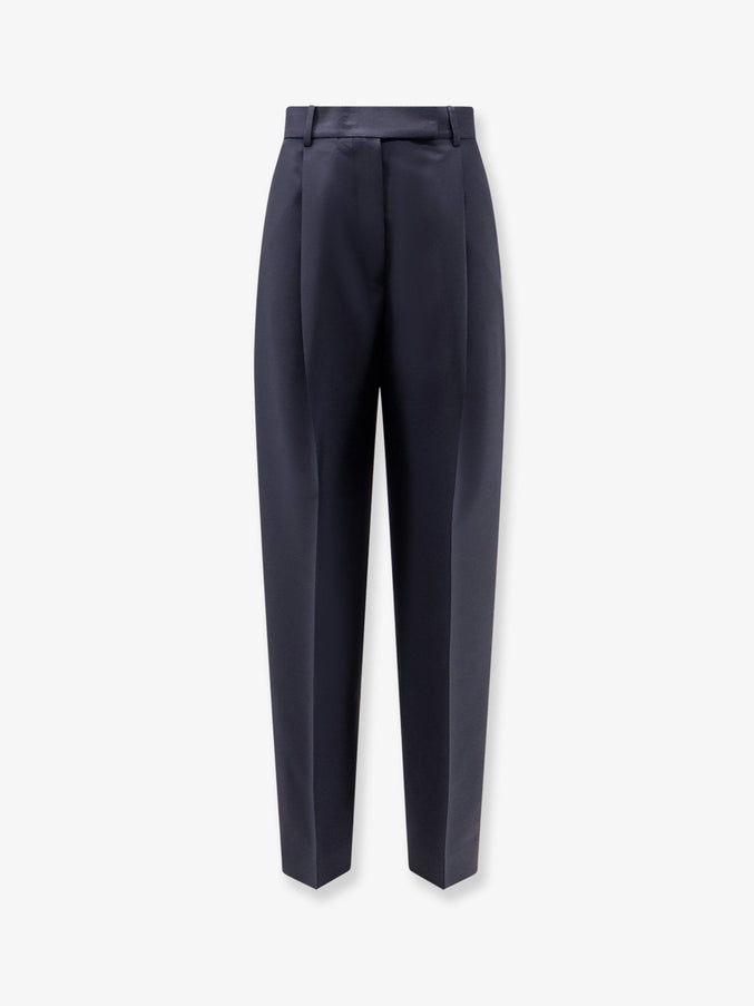 Rohe Virgin Wool and Mohair Trousers Navy