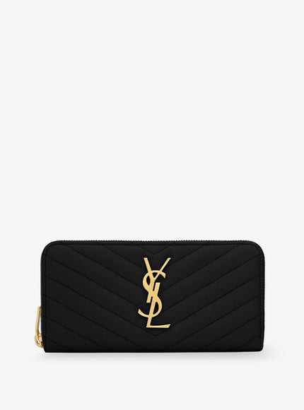 Saint Laurent Leather Wallet Uni Nero