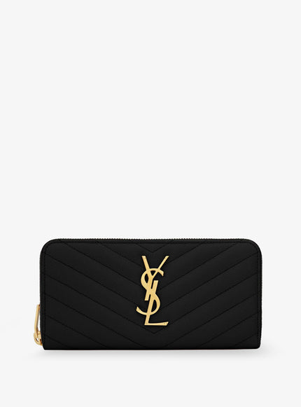 Saint Laurent Leather Wallet Uni Nero