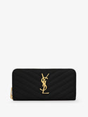 Saint Laurent Leather Wallet Uni Nero