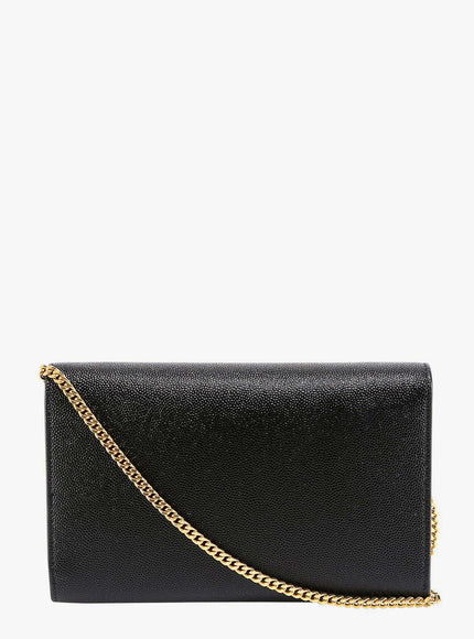 Saint Laurent Leather Crossbody Bag With Metal Cassandre Logo