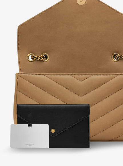 Saint Laurent Loulou Leather Shoulder Bag