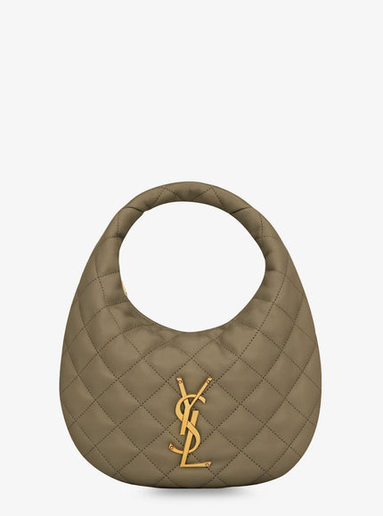 Saint Laurent Icarino Leather Handbag Uni Strong Moss