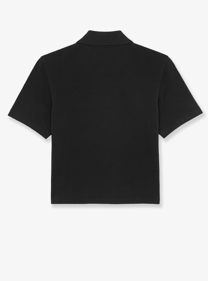 Saint Laurent Cassandre Cotton Piqué Cotton Polo Shirt