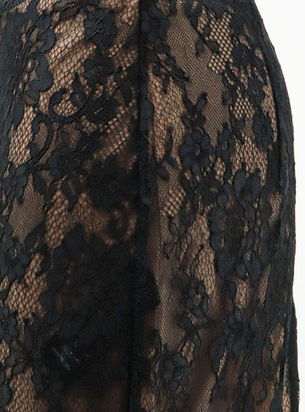 Self Portrait Lace Midi Skirt