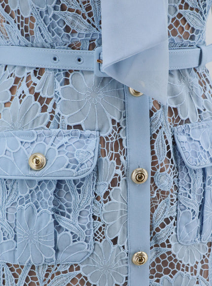 Self Portrait Lace Dress With Belt