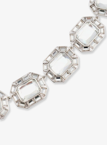 Self Portrait Silver Crystal Necklace