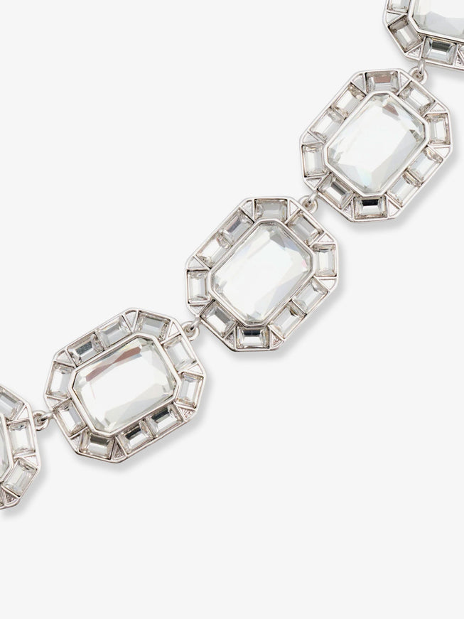 Self Portrait Silver Crystal Necklace
