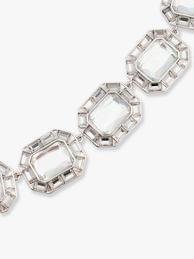 Self Portrait Silver Crystal Necklace
