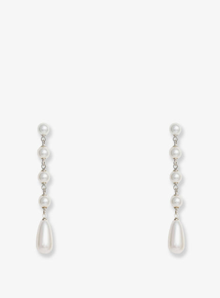 Self Portrait Pearl Droplet Earrings Uni Pearl