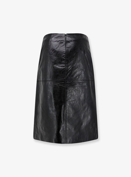 Soeur Gwen Leather Midi Skirt