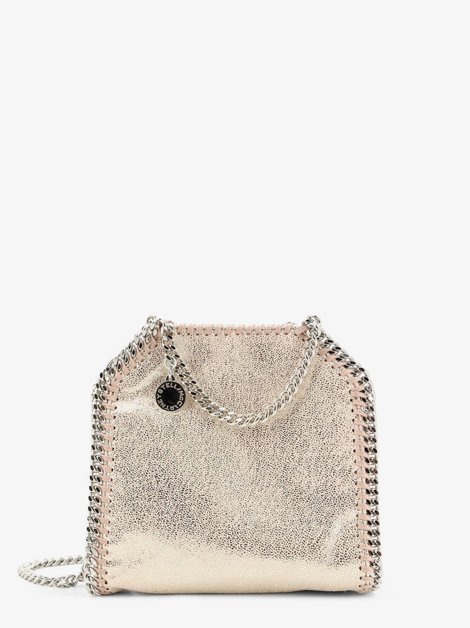 Stella Mccartney Falabella Tiny Shaggy Deer Crossbody Bag Uni Shellpink