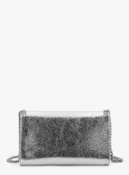 Stella Mccartney Falabella Metallic Fabric Crossbody Bag