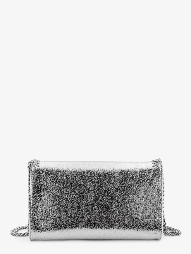 Stella Mccartney Falabella Metallic Fabric Crossbody Bag