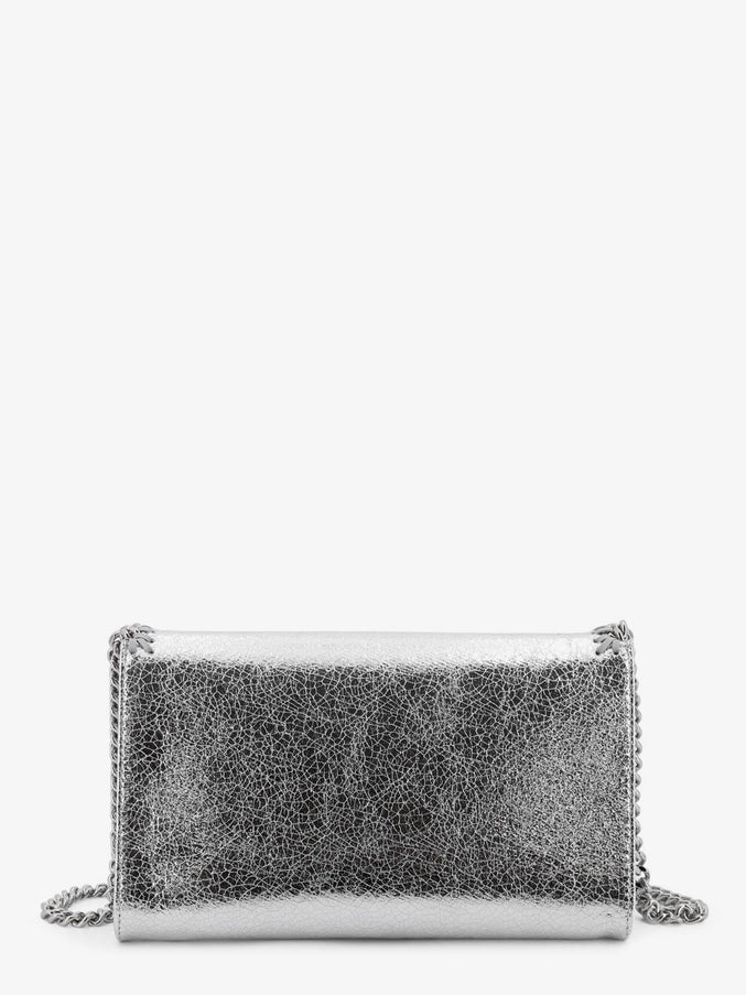 Stella Mccartney Falabella Metallic Fabric Crossbody Bag