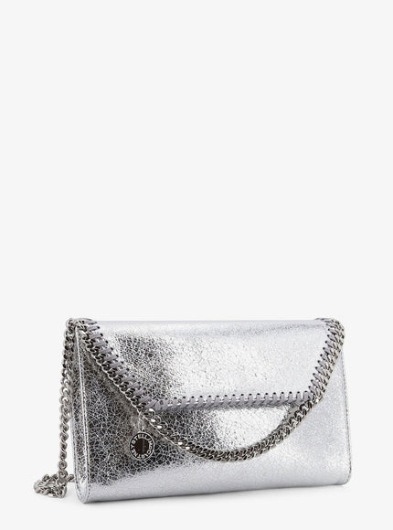 Stella Mccartney Falabella Metallic Fabric Crossbody Bag