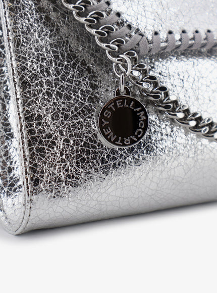 Stella Mccartney Falabella Metallic Fabric Crossbody Bag