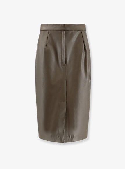 Stella Mccartney Alter Mat Midi Skirt Mud